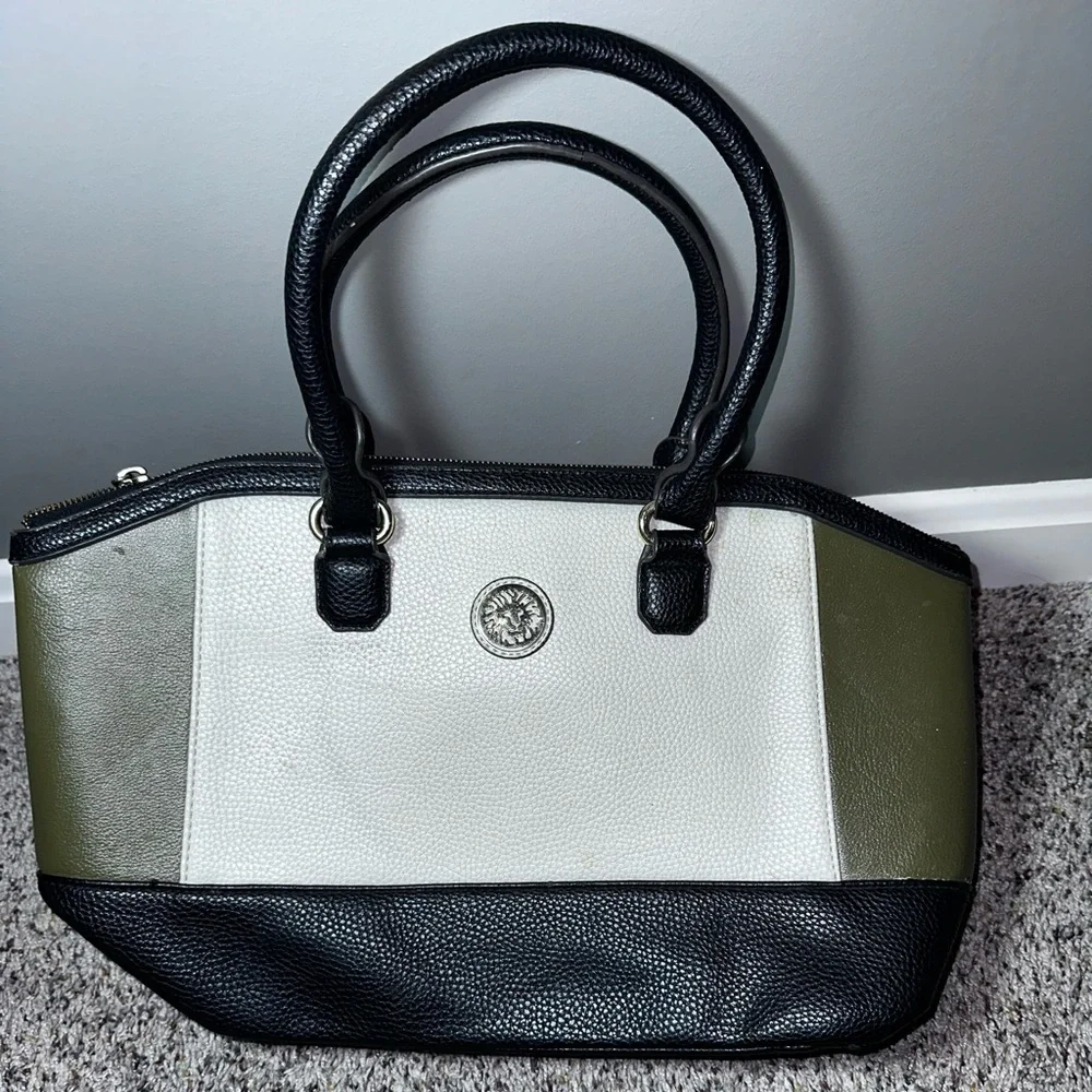 Anne Klein Colorblock Satchel Bag
